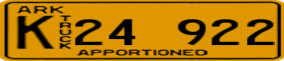 Trailer License Plate